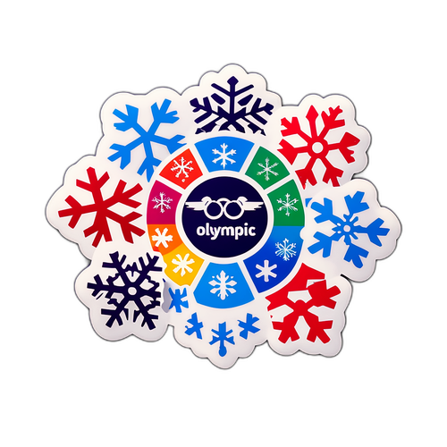 Складення сніжинок, що формують позитивні слова олімпійського духу