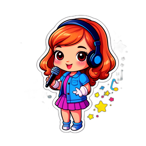 Schattige cartoonversie van Daphne Agten