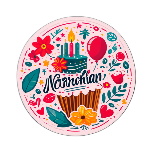 노르샬란의 특별한 날을 축하하는 스티커