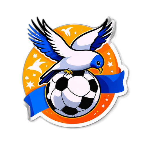 Наклейка на вечірку, що святкує перемогу Аль-Хілаля