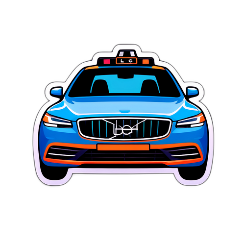 Rolig klistermärke med Uber-logotyp