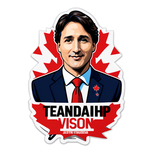 Patriotic Sticker ni Justin Trudeau