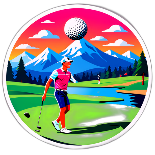 Vibrant Golfing Scene med Viktor Hovland