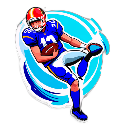 Dynamic Football Sticker
