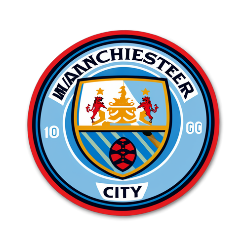 Sticker Menarik: Logo Manchester City dan Semangat Pasukan Bertemu Milan!