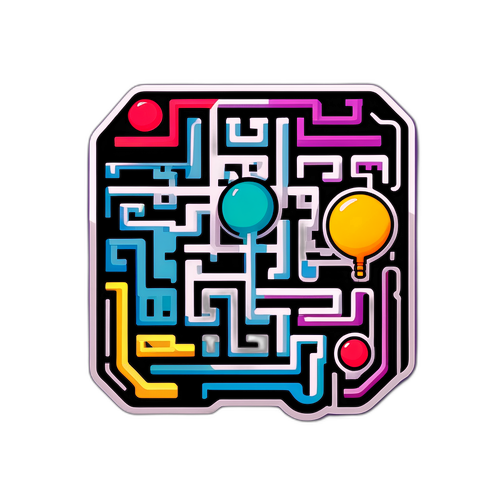 Autocollant de défi de labyrinthes inspiré de Squid Game 3