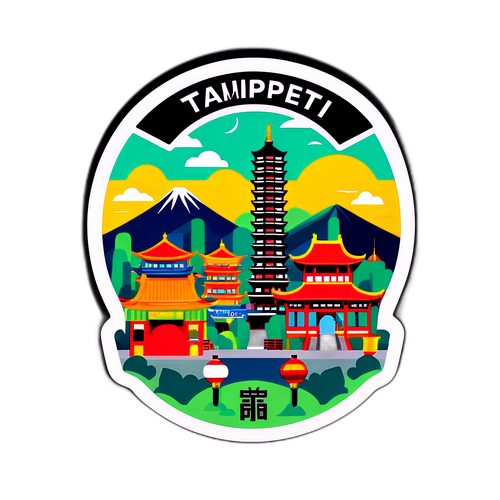 台北の観光名所ステッカー