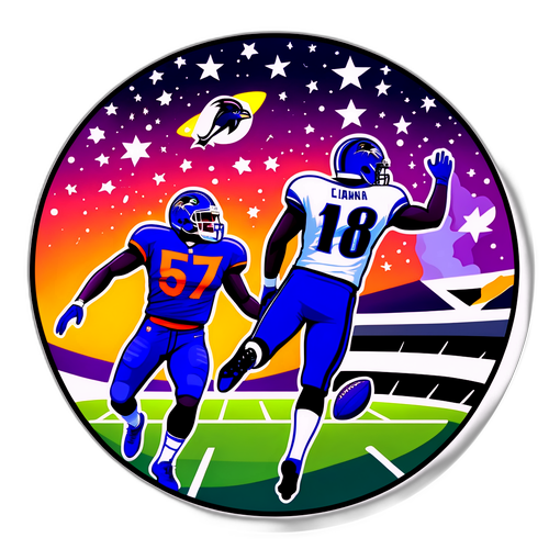 Ceu Estrelado do Estádio ao Anoitecer