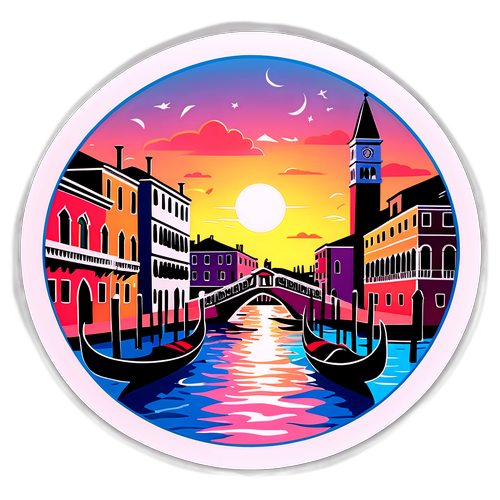 Stiker Kota Venezia yang Magis