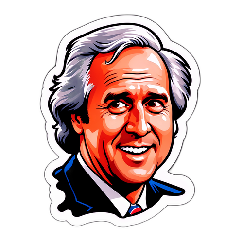 Humoristisk Chevy Chase Klistermærke