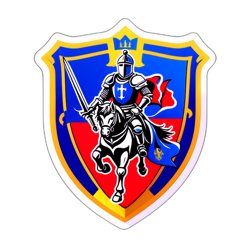 慶祝騎士勝利的貼紙