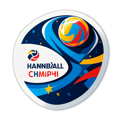 Sticker inspirert av Håndball-VM 2025