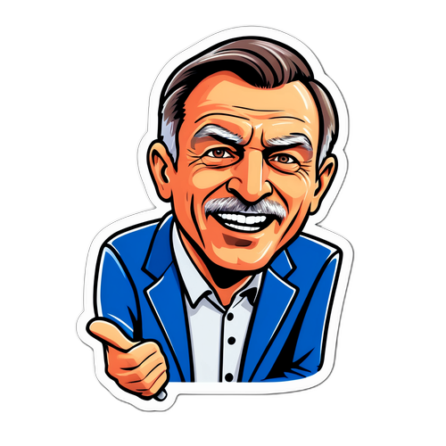 Humorvoller Sportkommentator Sticker