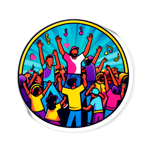 סצנה חיה בפסטיבל מוזיקה