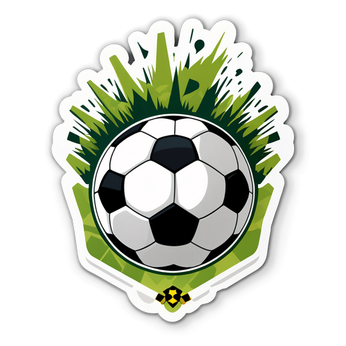 Fotballklistremerke med Mos FK-logo