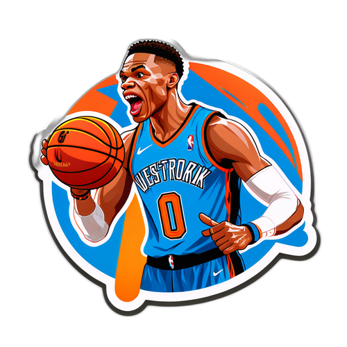 Sticker ni Russell Westbrook sa Kanyang Pirma na Posisyon
