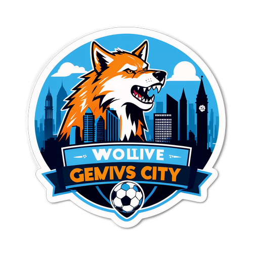 Wolves vs Man City Klistermærke