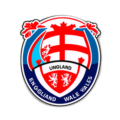 Voetbal Unie: Engeland vs Wales Sticker
