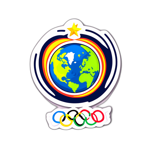 2026 겨울 올림픽 기념 지구 스티커