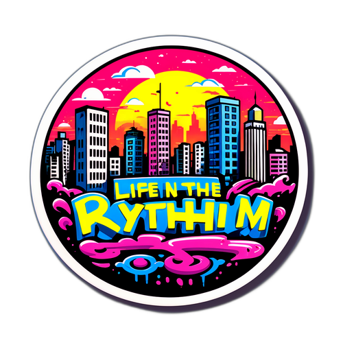 Наліпка з графіті: Життя в ритмі міста