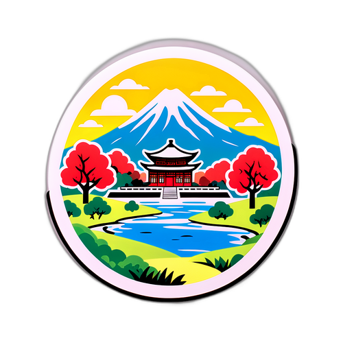 조선대학교의 전통과 현대 경관을 조화롭게 담은 스티커