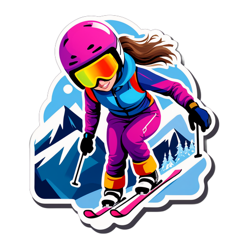 Femeie schiind în stil freestyle