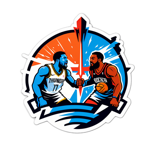 友情競賽貼紙：雷霆對火箭