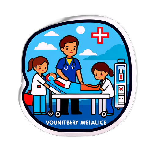 急救志願者的溫暖場景