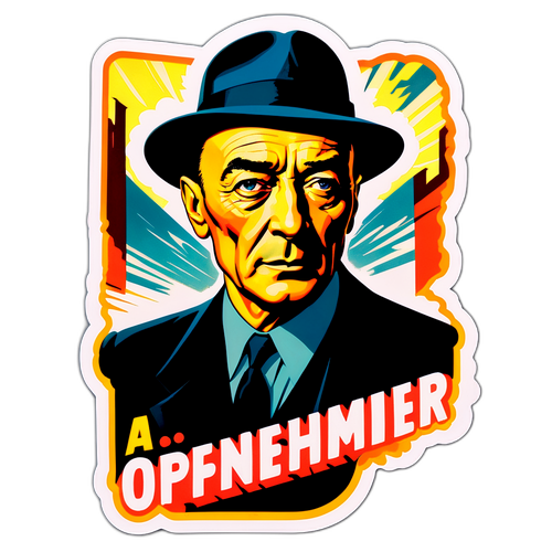 Oppenheimer Filmplakat im Retro-Stil