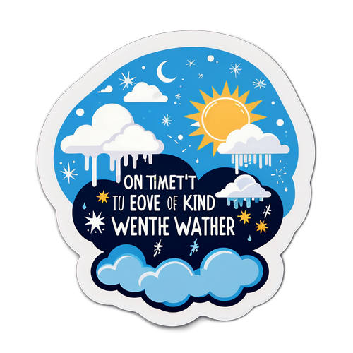 Stiker Cuaca Motivasi