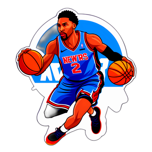 Sticker na may Temang Basketball