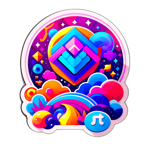 מדבקה בתחום ה-NFT עם אמנות דיגיטלית