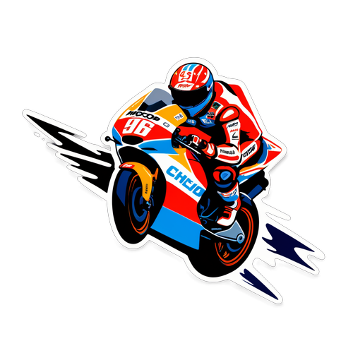 Adrenalin Meluap: MotoGP Ciptaan Sticker Penuh Kecepatan dan Semangat!