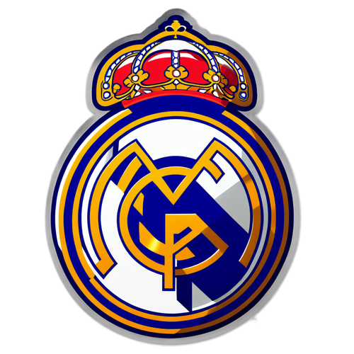 Unleash Your Inner Fan! Stunning Real Madrid Sticker to Show Your Team Pride!