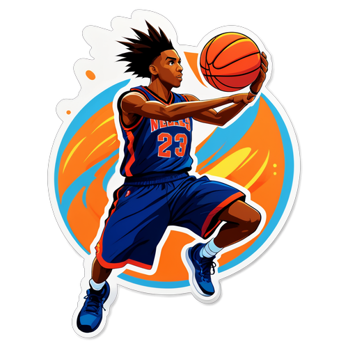 Adesivo Energético de Basquete NBB