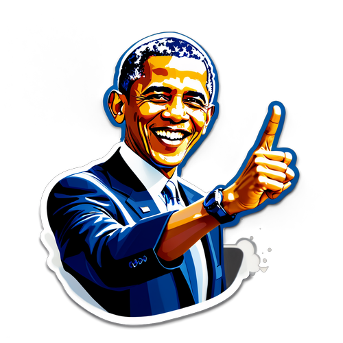 Hope is Back! Discover the Powerful Message of This Barack Obama Peace Sticker!