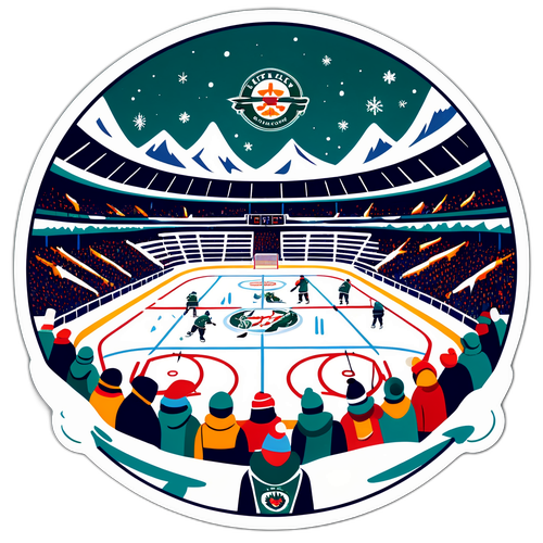 Winter Wonderland Hockey Scene