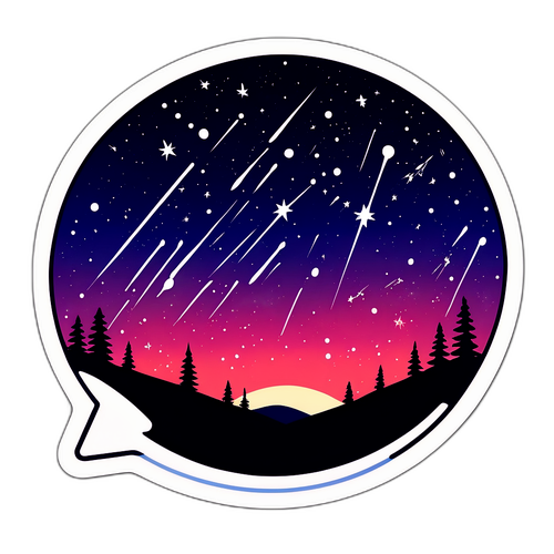 Perseid meteor zápor romantikus éjszakában