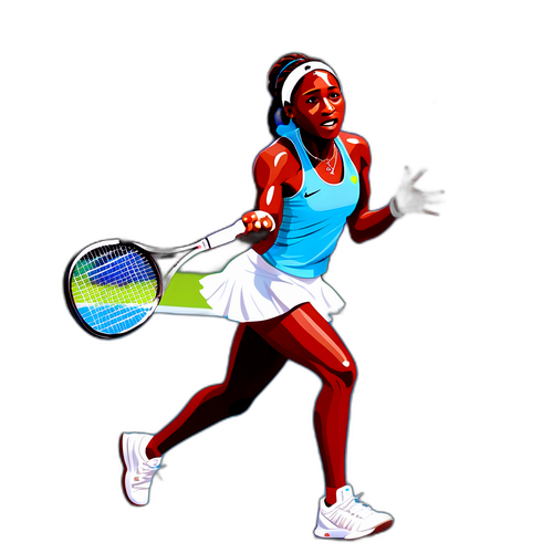 Sticker di Coco Gauff in Azione