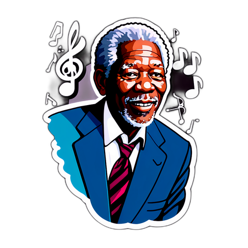 Samolepka s příběhem od Morgana Freemana