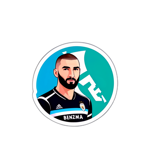 Ballon de football avec le nom Karim Benzema