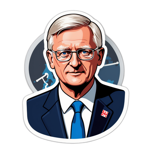 Elegant design av Carl Bildt med kartbakgrund