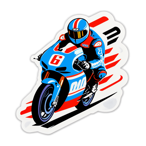 Retro na MotoGP Sticker