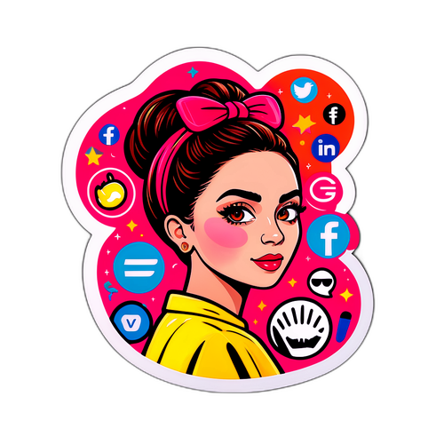 Adesivo Giulia De Lellis Social Media