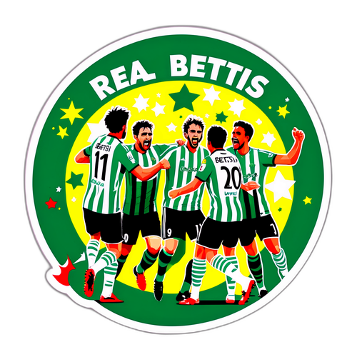 Wachezaji wa Real Betis Wakisherehekea Goli