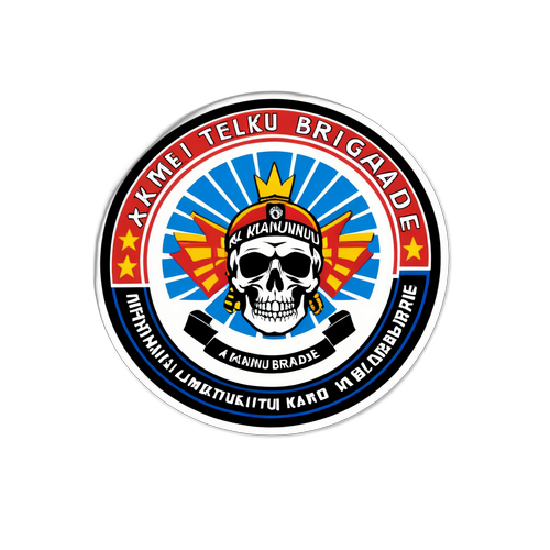 Luo sticker kainuun prikaatin logolla ja kunnioittavalla tekstillä