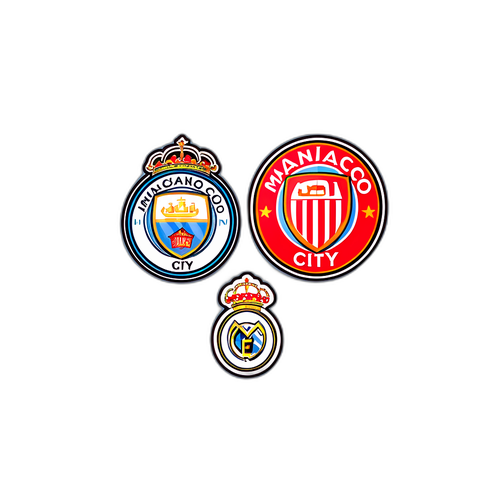 Thiết kế sticker cho trận đấu giữa Monaco và Man City