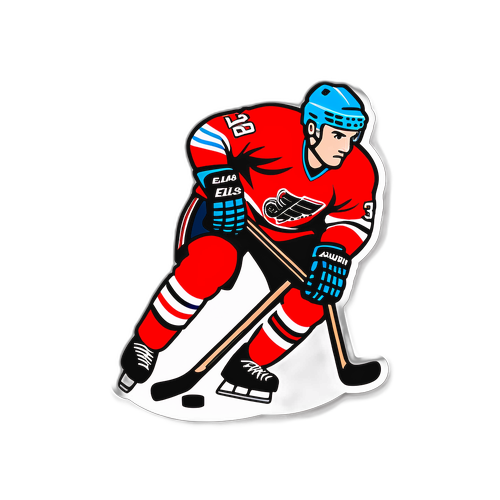 Snabb Action Hockey Klistermärke