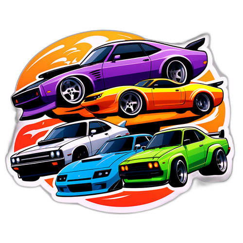 Design cu mașini din Fast and Furious