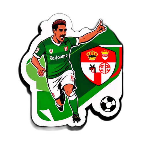 Návrh na fotbalovou nálepku "Vallecano – Betis"